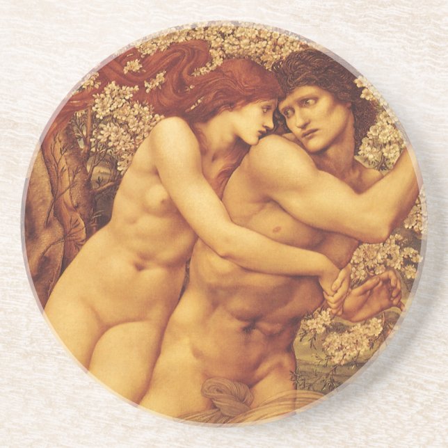 Tree of Forgiveness, Sir Edward Coley Burne-Jones Coaster (Front)