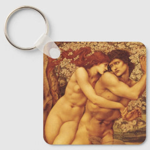 Tree of Forgiveness, Sir Edward Coley Burne-Jones Keychain