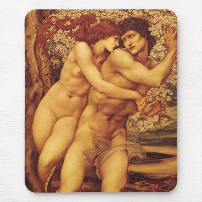 Tree of Forgiveness, Sir Edward Coley Burne-Jones Mouse Pad (Front)