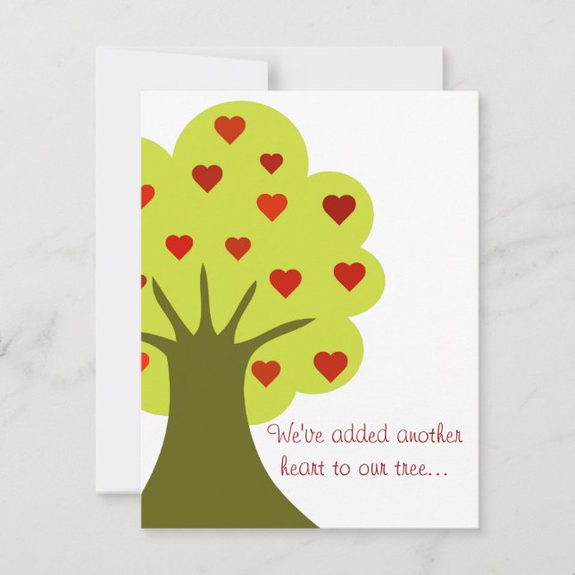 Tree of Hearts Invitation (Front)