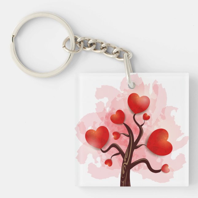 Tree of Hearts Keychain (Front)