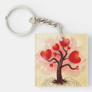 Tree of Hearts Keychain