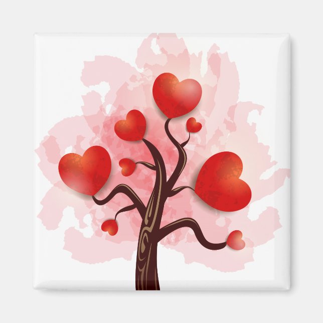 Tree of Hearts Magnet (Front)