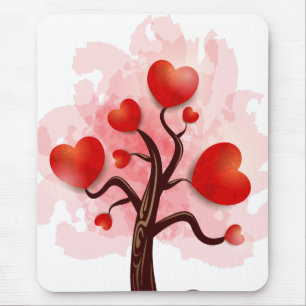Tree of Hearts Mouse Pad