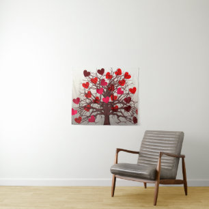Tree of Hearts Tapestry