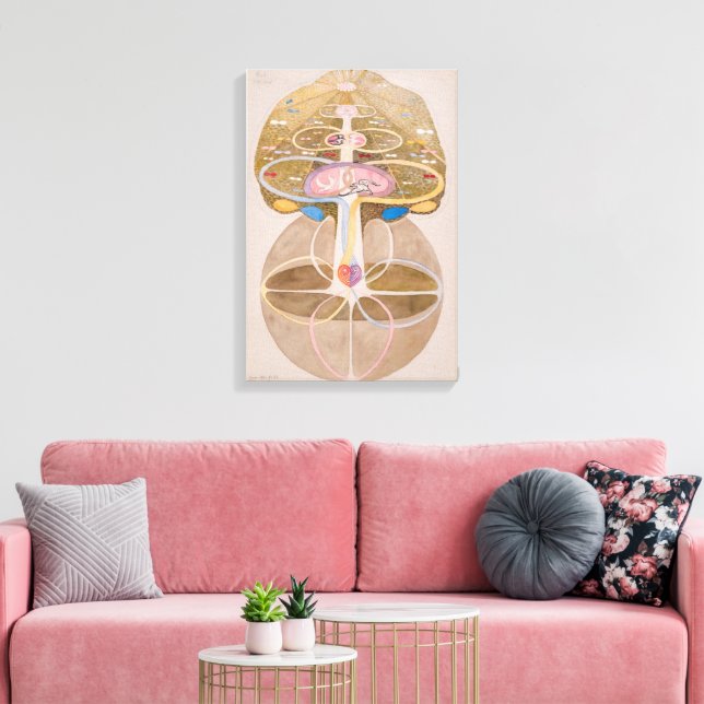 Tree of Knowledge No. 1 | Hilma af Klint | Canvas Print (Insitu(LivingRoom))