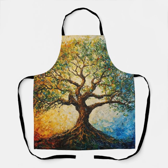 Tree of Knowledge - Oil Painting Apron (Front)