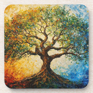 Tree of Knowledge - Oil Painting Coaster