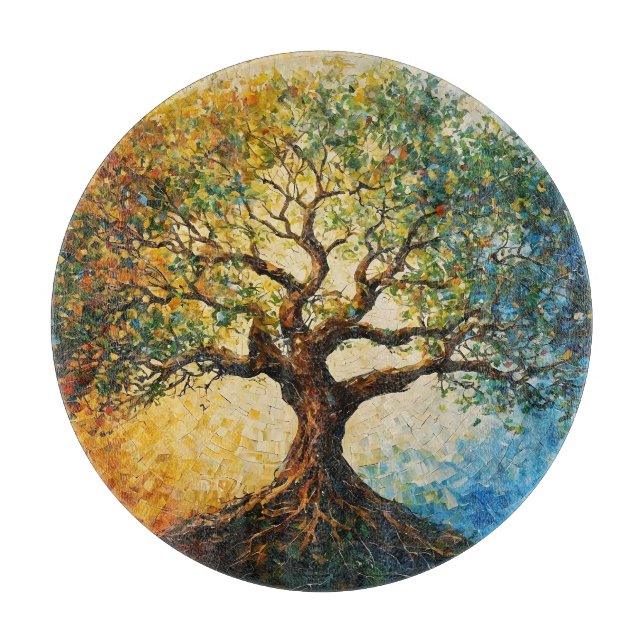 Tree of Knowledge - Oil Painting Cutting Board (Front)