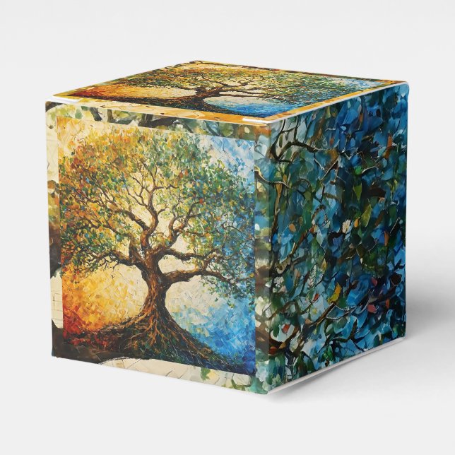 Tree of Knowledge - Oil Painting Favor Box (Front Side)