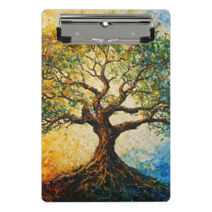 Tree of Knowledge - Oil Painting Mini Clipboard