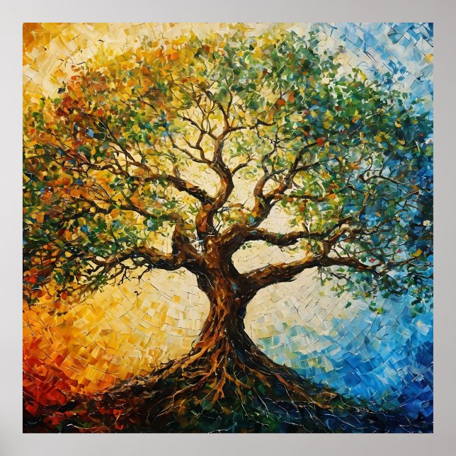 Tree of Knowledge - Oil Painting Poster (Front)