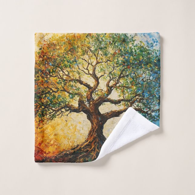 Tree of Knowledge - Oil Painting Wash Cloth (Wash Cloth)