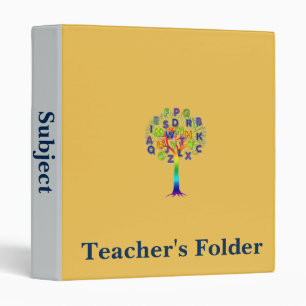 Tree of knowledge teaching folder for subjects binder