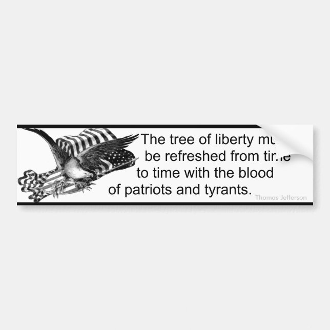 Tree of Liberty (Jefferson) Bumper Sticker (Front)
