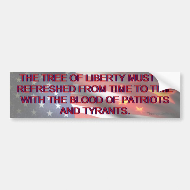 Tree of Liberty (Jefferson) Bumper Sticker (Front)