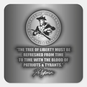 Tree of Liberty Square Sticker