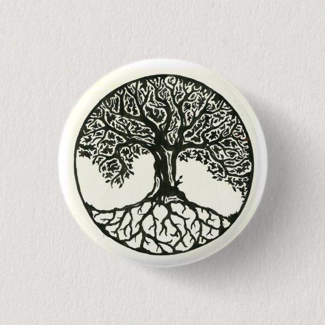 Tree Of Life 1 Inch Round Button (Front)