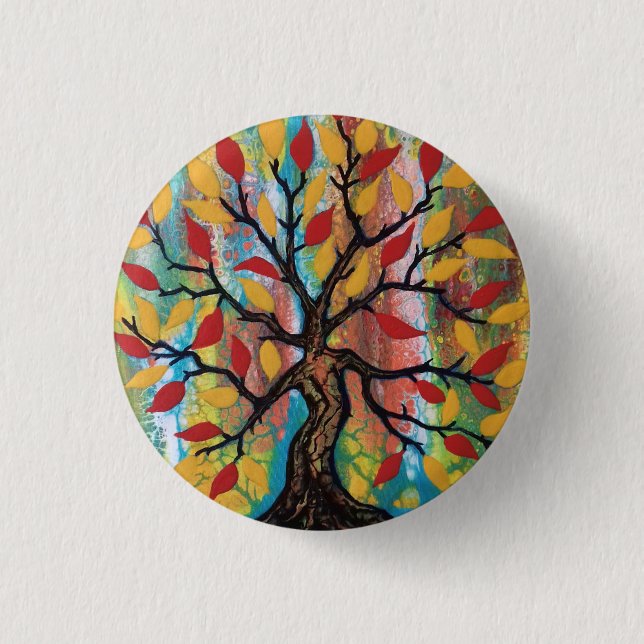 Tree of Life 1 Inch Round Button (Front)