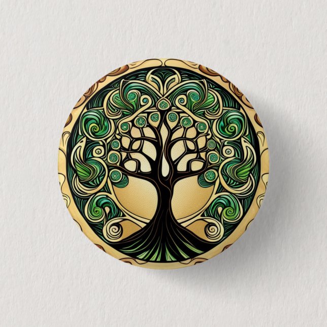 Tree of Life  1 Inch Round Button (Front)