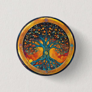 Tree of Life 1 Inch Round Button