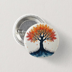 TREE OF LIFE  1 INCH ROUND BUTTON