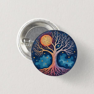 TREE OF LIFE  1 INCH ROUND BUTTON