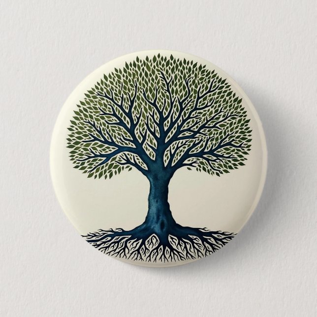 Tree of Life 2 Inch Round Button (Front)