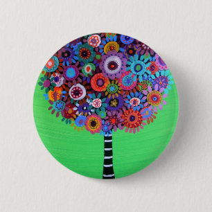 TREE OF LIFE 2 INCH ROUND BUTTON