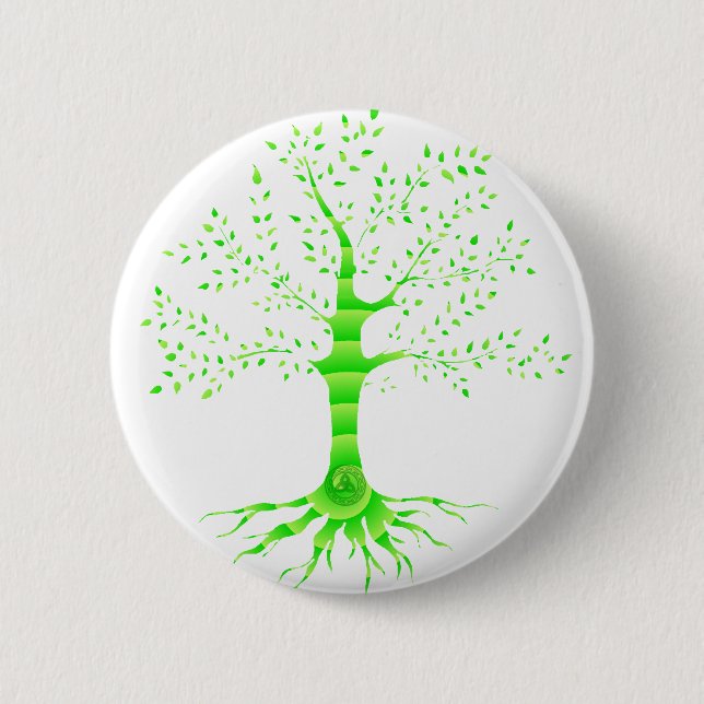 tree of life 2 inch round button (Front)