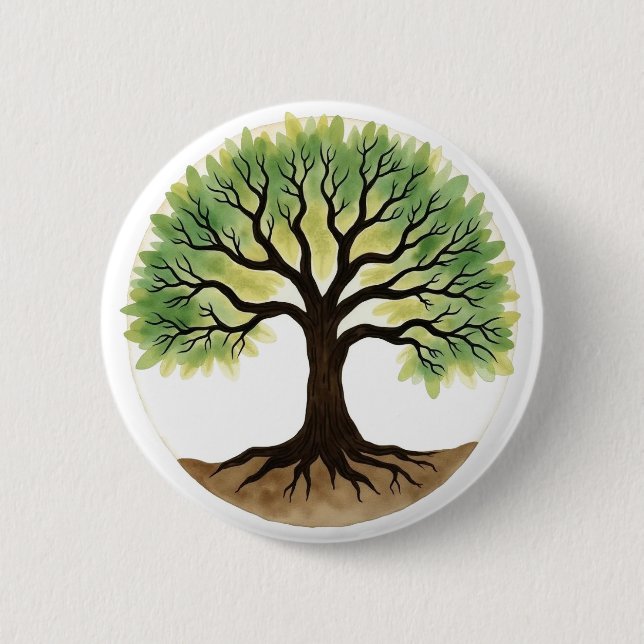 Tree of Life 2 Inch Round Button (Front)