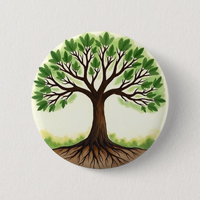 Tree of Life 2 Inch Round Button (Front)
