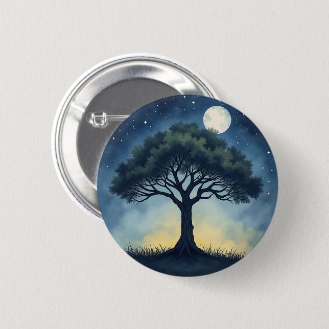 Tree of Life 2 Inch Round Button (Front & Back)