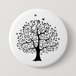 Tree of life 3 inch round button