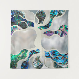 Tree of life - Abalone Shell and Pearl Tapestry