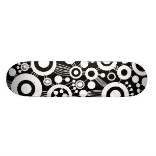 Tree of Life Abstract - B&W Skateboard