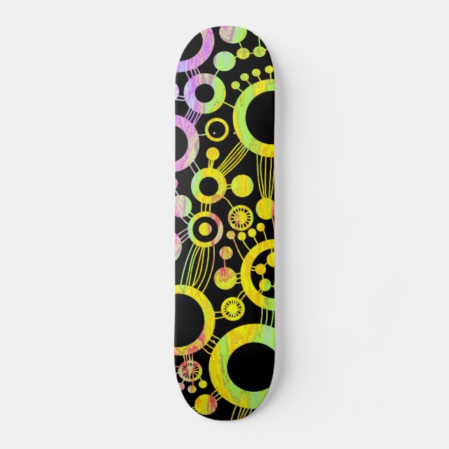 Tree of Life Abstract - Colour Tex 01 Skateboard (Front)