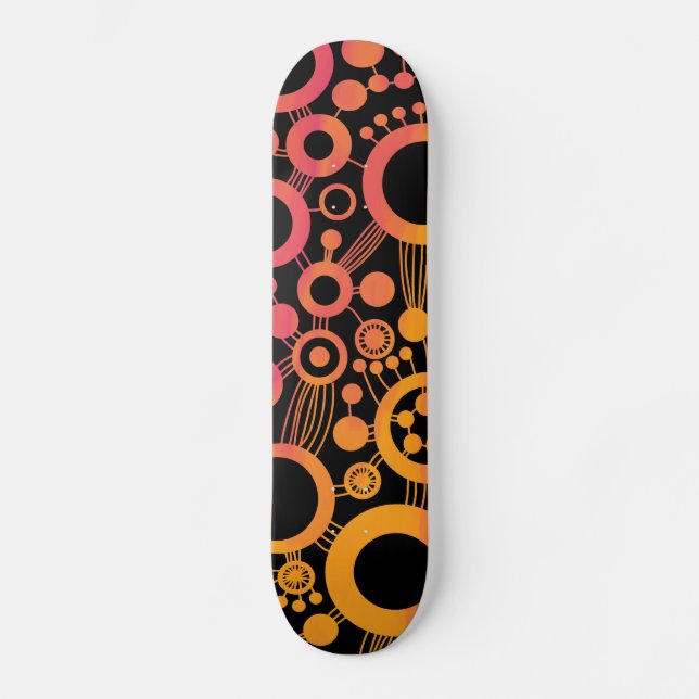 Tree of Life Abstract - Colour Tex 06 Skateboard (Front)
