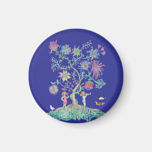 Tree of life and ducks mallards magnet