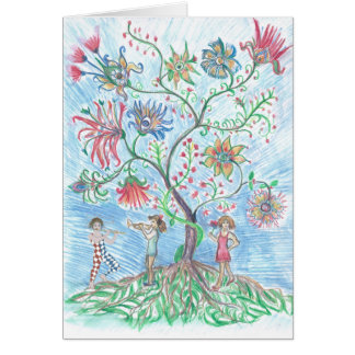 Tree of life and two figures