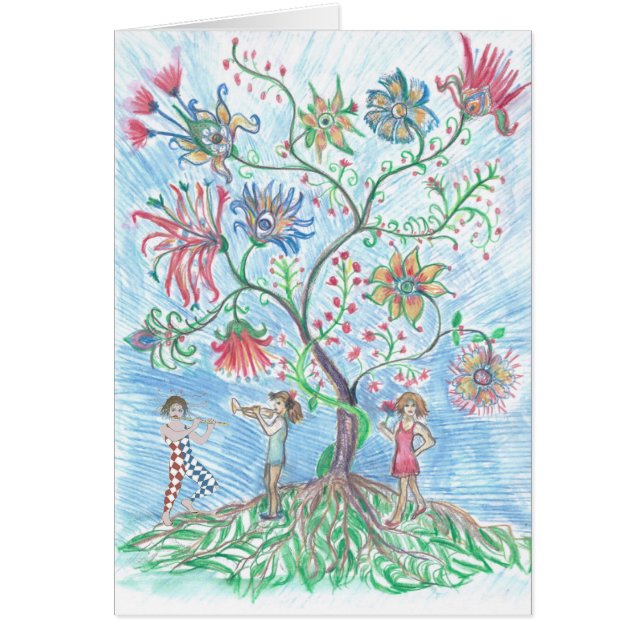 Tree of life and two figures (Front)