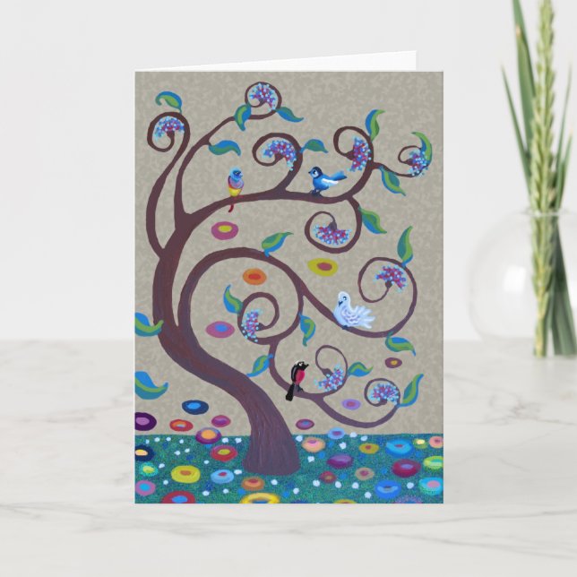 Tree of life - art nouveau style card (Front)
