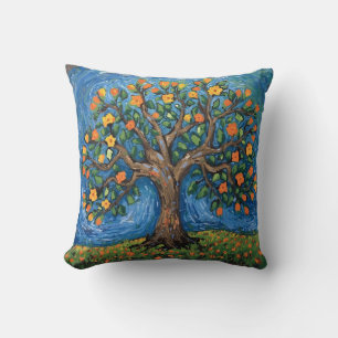 Tree of life artwork,Celtic Throw Pillow