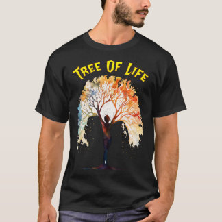 Tree of Life As Above So Below Spiritual Art T-Shirt