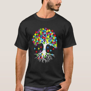 Tree Of Life Autism Awareness Month Tee Funny Asd