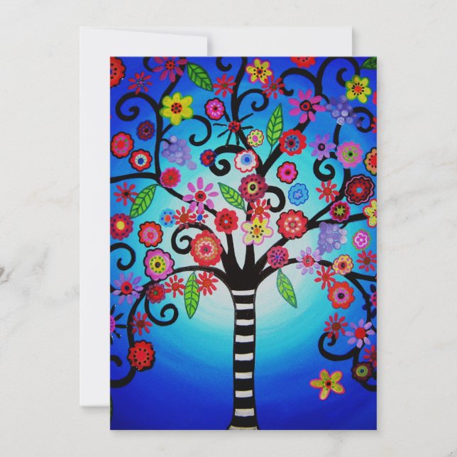 TREE OF LIFE BAR/BAT MITZVAH INVITATION (Front)