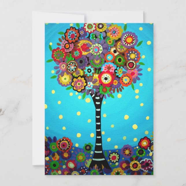 TREE OF LIFE BAR/BAT MITZVAH INVITATION (Front)