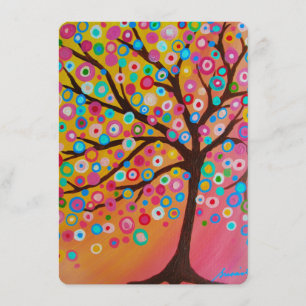 Tree of Life Bar Bat Mitzvah Invitations