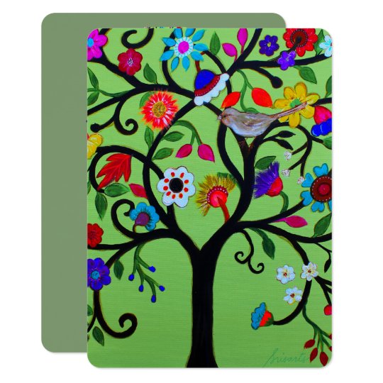 Tree of Life Bar Bat Mitzvah Invitations