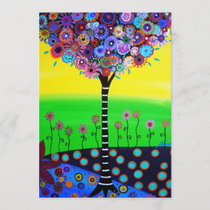 TREE OF LIFE BAR MITZVAH INVITATION